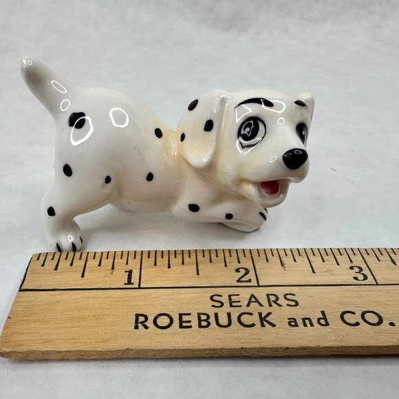 VTG Disney 101 Dalmatians 1960's‎ Japan Ceramic Figurines Set Of 3 Hand-Painted - Picture 8 of 16
